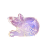 1.0Inch Hand Carved mouse Gemstone Figurine Ornament for Home Office Desk Decor #SP1878