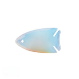 Fish Shape Gemstone Pendant for DIY Making Jewelry #SP2016 -22x40mm Natural Stone Charms  12 Varieties Available