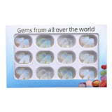 1.0Inch Handmade Carved Gemstone Elephant Ornament  12PCS IN Box for Home Office Desk Decor  #SP2307-12PA