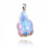 1" Hand-Carved Tortoise Pendant - Gemstone Crystal Charm