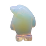 1" Gemstone Penguin Figurine - Hand-Carved Healing Crystal