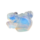 1.0 Inch Hand Carved Squirrel Gemstone Figurine Ornament for Home Office Desk Decor #SP2322