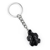 Gemstone Tortoise Keychain - Natural Stone Animal Charm