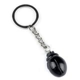 1.0Inch Hand Carved Beetle Gemstone Pendant Animal Keychain #KC2315S-A1