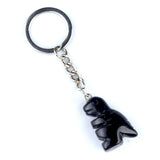 1.0Inch Handmade Craved  Gemstone Dinosaur Animal Pendant Keychain #KC2318S-A1