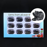 1.0Inch Hand Carved Mouse Gemstone Figurine Ornament 12PCS In Box  for Home Office Desk Decor #SP1878-12PA