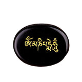 Worry Healing Palm Stones for Meditation Prayer Home Decor ( Om Mani Padme Hum)  35x45MM #SP1904G-W06