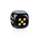 15mm Handmade Carved Gemstone Dice – Natural Stone Crystal Game Dice with Gold Pips – Premium Rounded Edge D6 for Board Games, Tarot, RPG & Decorative Use
