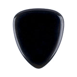 Black Obsidian Pick for Electric Guitar Bass String Instrument Playing Gift Handmade Craved Disc 27x32mm Pendant Decor