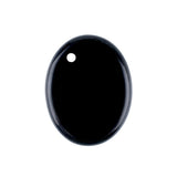 Yellow Tiger Eye 35×45mm Oval Gemstone Slice Pendant with Off-Center Drilled Hole – Natural Stone Charm for Necklaces, Bag Charms & Bookmarks