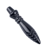 Natural Stone Carved Scepter Point Dowsing Pendant Pendulum Crystal Pendulums for Divination Dowsing
