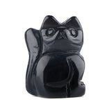 1" Gemstone Cat Figurine - Hand-Carved Healing Crystal