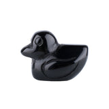 1" Gemstone Duck Figurine - Natural Stone Desk Ornament