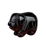 1" Gemstone Pig Figurine - Natural Stone Office Decor
