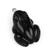 1.0Inch Handmade Carved Frog Gemstone Pendant for Making Jewelry #SP2309S-25MM
