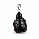 1" Hand-Carved Tortoise Pendant - Gemstone Crystal Charm