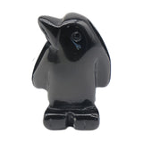 1" Gemstone Penguin Figurine - Hand-Carved Healing Crystal