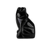 1.0Inch Hand Carved Wolf Gemstone Figurine Animal Ornament for Home Office Desk Decor #SP2314