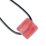 Minimalist Natural Crystal Cylinder Pendant Necklace - Adjustable Cord #SN2023