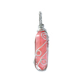 Handmade Wire Wrapped Hexagonal Point Gemstone Pendant For Making Jewelry #SP1753