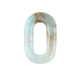 Hollow O-Shape Gemstone Pendant 25×40mm for Making Jewelry