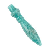 Natural Stone Carved Scepter Point Dowsing Pendant Pendulum Crystal Pendulums for Divination Dowsing