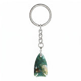 Handmade Crystal Fish Keychain #KC2016  Natural Gemstone Talisman for Abundance & Protection, Elegant Accessory for Everyday Luck & Positive Energy