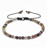 Minimalist Spiritual Strength Bracelet - Natural Blue Jasper Tiny Beads Amulet - Meaningful Friendship & Protection Gift for Couples