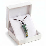 Gemstone Horn Pendant Necklace In Gift Box – Handcrafted Healing Crystal Jewelry for Men & Women #SN2017