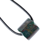 Minimalist Natural Crystal Cylinder Pendant Necklace - Adjustable Cord #SN2023