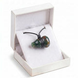 12x20MM Natural Stone Gourd Pendant Necklace in Gift Box Adjustable Healing Crystal Calabash Amulet
