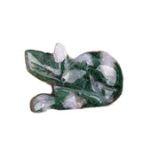 1.0Inch Hand Carved mouse Gemstone Figurine Ornament for Home Office Desk Decor #SP1878