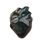 30MM Hand Carved Cardiac Heart Gemstone Figurine Ornament for Home Office Desk Decor #SP1943