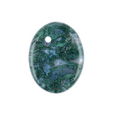 Yellow Tiger Eye 35×45mm Oval Gemstone Slice Pendant with Off-Center Drilled Hole – Natural Stone Charm for Necklaces, Bag Charms & Bookmarks