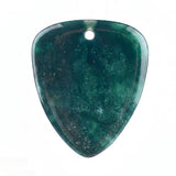Natural Gemstone Guitar Pick Pendant 27x32mm for Jewelry Making SP2030