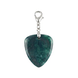 Gemstone Guitar Pick Pendant Charms for Bag Tag DIY Jewelry With Lobster Clasp SP2030-BT