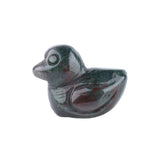 1" Gemstone Duck Figurine - Natural Stone Desk Ornament