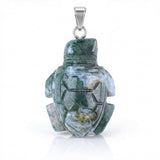 1.0Inch Tortoise Gemstone Pendant for Making Jewelry #SP2311S-25MM