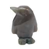 1" Gemstone Penguin Figurine - Hand-Carved Healing Crystal