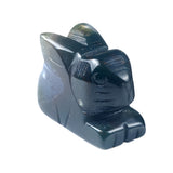 1.0 Inch Hand Carved Gemstone Rabbit Figurine Animal Ornament for Home Office Desk Decor #SP2320