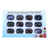 1.0 Inch Hand Carved Gemstone Lizard Figurine Animal Ornament 12PCS In Box for Home Office Desk Decor #SP2321-12PA