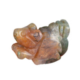 1.0 Inch Hand Carved Squirrel Gemstone Figurine Ornament for Home Office Desk Decor #SP2322