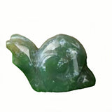 1.0 Inch Hand Carved Snail Gemstone Figurine Ornament for Home Office Desk Decor #SP2323
