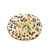 Worry Healing Palm Stones for Meditation Prayer Home Decor with (This Monent is all there is )-35x45MM #SP1904G-W01