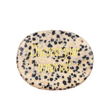 Worry Healing Palm Stones for Meditation Prayer Home Decor with (Discover your inner self )-35x45MM #SP1904G-W03