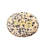 Worry Healing Palm Stones for Meditation Prayer Home Decor ( Om Mani Padme Hum)  35x45MM #SP1904G-W06