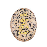 Worry Healing Palm Stones for Meditation Prayer Home Decor ( one day at a time)  35x45MM #SP1904G-W11