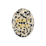 Oval Gemstone Pendants, Engraved "I Want It I Got It" Inspirational Quote, Natural Stone Charm Pendants for DIY Jewelry Making, Necklace Bracelet Crafts, 35x45mm