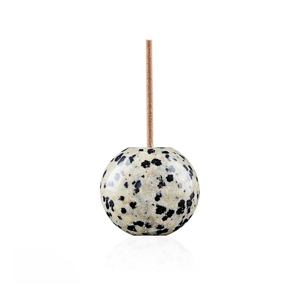 25MM Dalmation Jasper Sphere Incense Stick Holder for Meditation, Yoga, Office & Home Decor