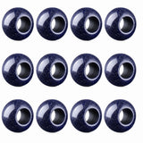 Wholesale 12PCS Round Gemstone Beads Drilled 5mm Large Hole Polished Stone Ball for DIY Jewelry Making